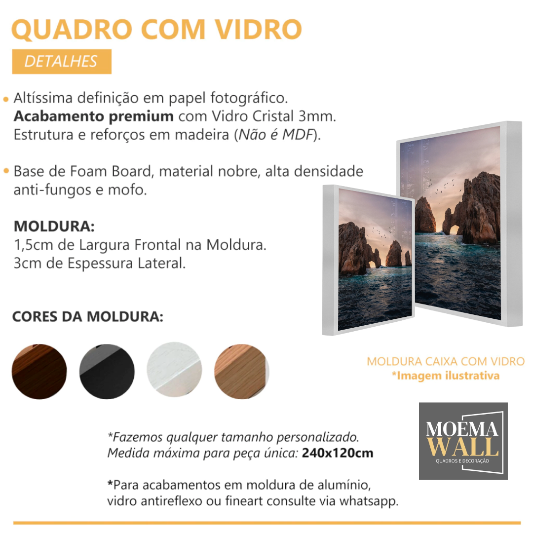 Quadros Portais com Vidro Moema Wall